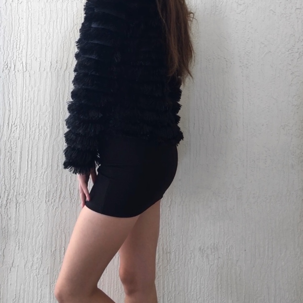 NEW! Bailey Black Fur Jacket - Picture 3 of 5